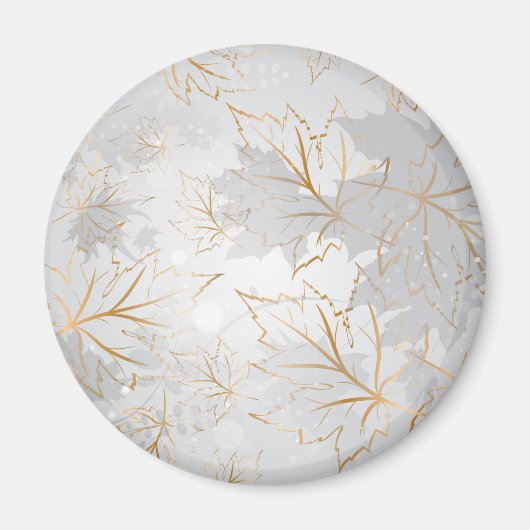 Goldene Blätter 3 Magnet (Vorne)