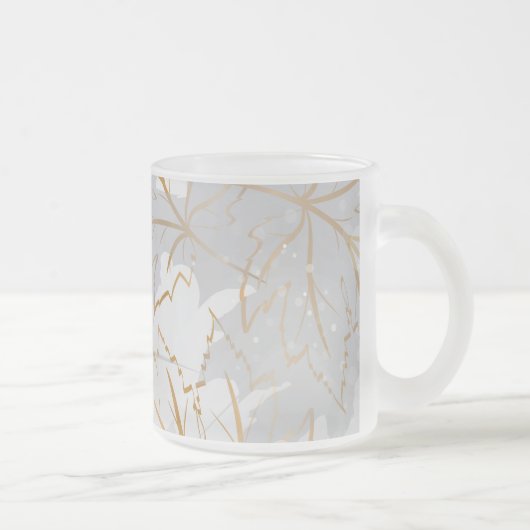 Goldene Blätter 3 Mattglastasse (Rechts)