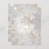Goldene Blätter 3 Mitteilungskarte (Vorne/Hinten)