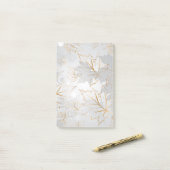 Goldene Blätter 3 Post-it Klebezettel (Auf Schreibtisch)