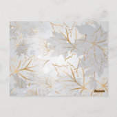 Goldene Blätter 3 Postkarte (Rückseite)