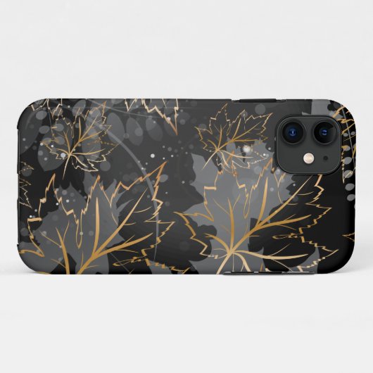 Goldene Blätter 5 Case-Mate iPhone Hülle (Rückseite (Horizontal))