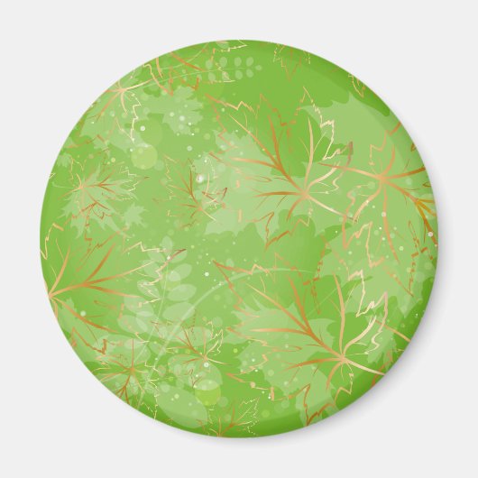 Goldene Blätter 7 Magnet (Vorne)