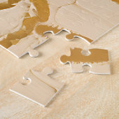 Goldene Blätter Abstrakt Puzzle (Seite)