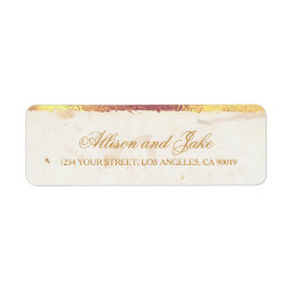 Goldene Blätter Adressetiketten