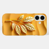 Goldene Blätter auf Ochre Case-Mate iPhone Case (Rückseite (Horizontal))