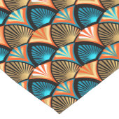 Goldene Blätter aus geometrischen Palmen im Art Dé Kurzer Tischläufer (Ecke)