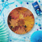 GOLDENE BLÄTTER DER AUTUMN PAPPTELLER (Party)