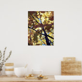 Goldene Blätter des Herbstes Poster (Küche)