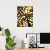 Goldene Blätter des Herbstes Poster (Heimbüro)