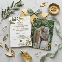 Goldene Blätter Eleganz Muslimische Hochzeit
