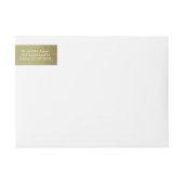 Goldene Blätter-Feiertags-Verpackung um Aufkleber (Vorderseite)