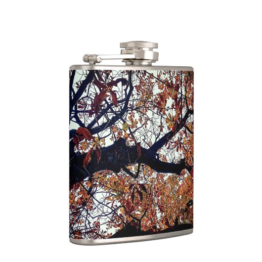 Goldene Blätter Flachmann (Rechts)