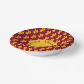 Goldene Blätter Herbst Feiertage Pappteller (Gewinkelt)