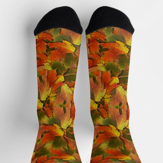 Goldene Blätter Herbst Socken (Oben)