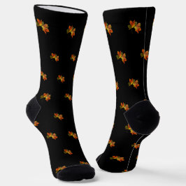 Goldene Blätter Herbst Socken