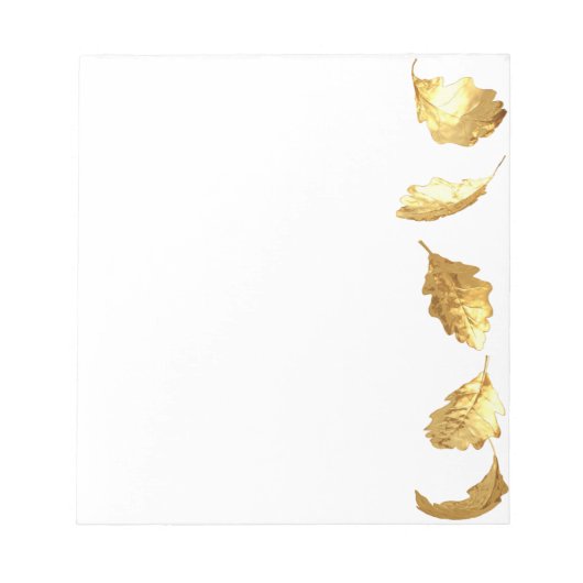 Goldene Blätter Notizblock (Vorderseite)