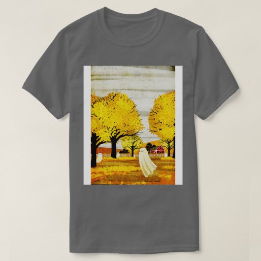 Goldene Blätter T-Shirt (Design vorne)
