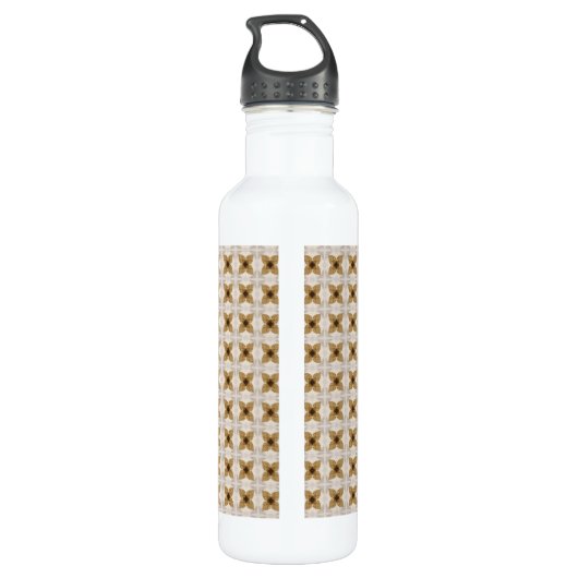 Goldene Blätter Trinkflasche (Rückseite)