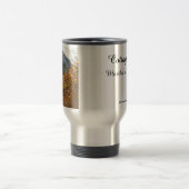 Goldene Blätter und Lebkuchen - Martha's Vineyard Reisebecher (Mittel)