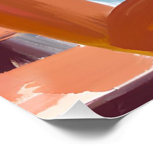 Goldene Blätter und Reflektion: Schwarze Frau im A Poster (Ecke)