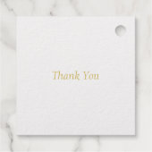 Goldene Blätter zum 50. Jahrestag der Hochzeit Geschenkanhänger (Rückseite)