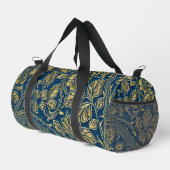 Goldene blaue Eleganz Duffle Bag (Rechte Ecke)