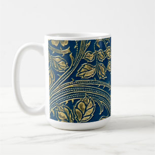 Goldene blaue Eleganz Kaffeetasse