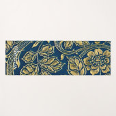 Goldene blaue Eleganz Yogamatte (Vorderseite (Horizontal))