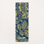 Goldene blaue Eleganz Yogamatte (Vorderseite)