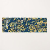 Goldene blaue Eleganz Yogamatte (Vorderseite (Horizontal))