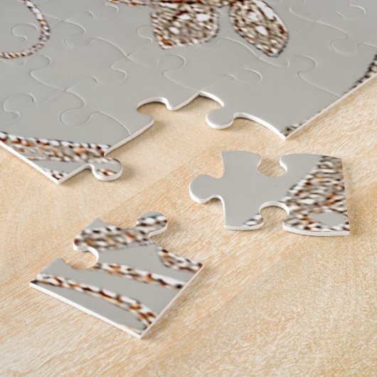 Goldene blaue Steine Jigsaw Puzzle (Seite)