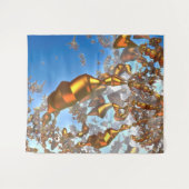 Goldene Bleistifte Teppich  Wandteppich (Vorderseite (Horizontal))