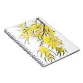 goldene Blume Aquarell Notizblock (Rechte Seite)