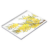 goldene Blume Aquarell Notizblock (Linke Seite)