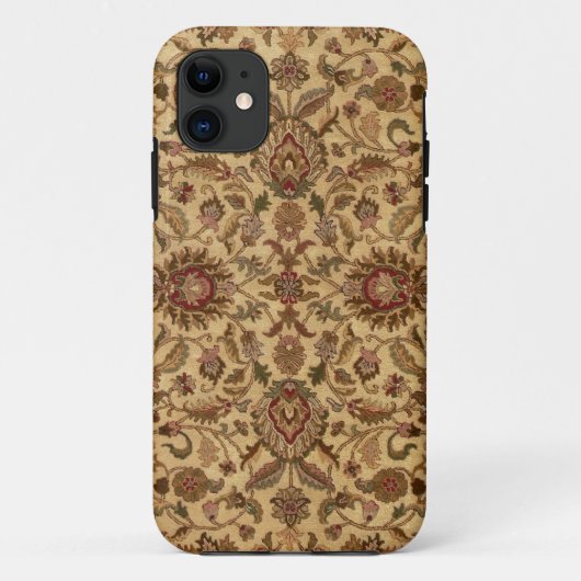 Goldene Blume Arabesque orientalisches Tapaster Case-Mate iPhone Hülle (Rückseite)