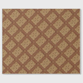 Goldene Blume Arabesque orientalisches Tapaster Geschenkpapier (Flach)