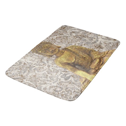 Goldene Blume Badematte (Schrägansicht)