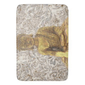 Goldene Blume Badematte (Vorderseite Vertikal)