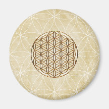 Goldene Blume des Lebens Magnet