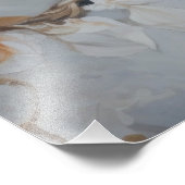 Goldene Blume des weißen Pfauens Foto Erweiterung (Ecke)