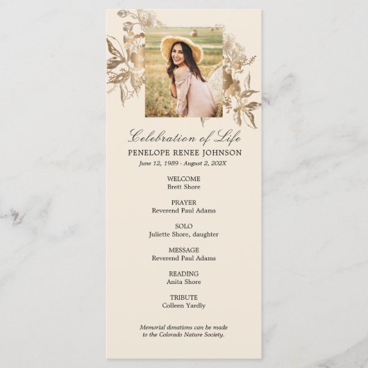 Goldene Blume - Feierlichkeiten zum Life-Programm Programm (Vorderseite)