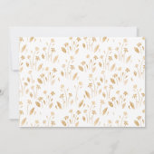 Goldene Blume Feiern zum Foto des Lebens Einladung (Rückseite)