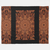 Goldene Blume Fleecedecke (Vorderseite (Horizontal))