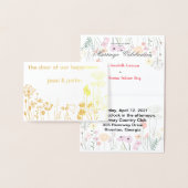 Goldene Blume Folienkarte (Anzeige)