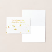 Goldene Blume Folienkarte (Anzeige)