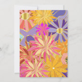 Goldene Blume Geburtstag Einladung (Rückseite)