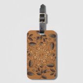 Goldene Blume Gepäckanhänger (Vorderseite Vertikal)