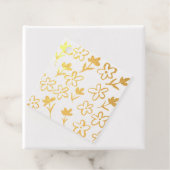 Goldene Blume Geschenkanhänger (Mit Box)