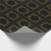 Goldene Blume Geschenkpapier (Ecke)